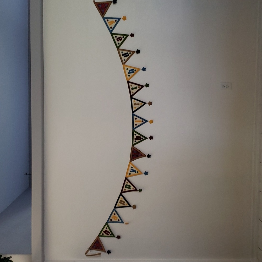 Happy Birthday Felt Bamner